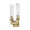 Z-Lite Beau 2 Light Wall Sconce, Rubbed Brass & Clear 3031-2S-RB - alternate 4